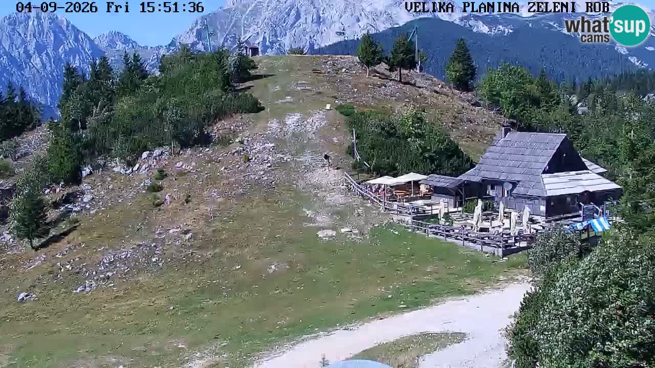 Zeleni Rob – kamera v živo | Velika Planina