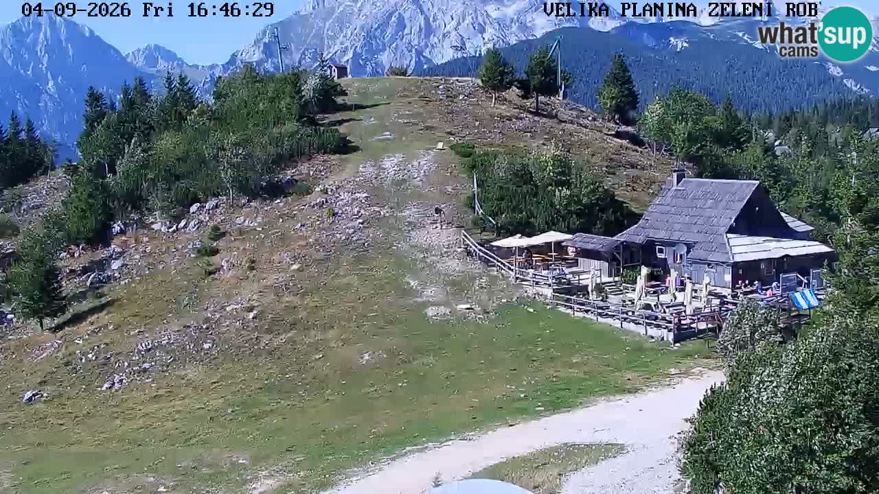 Zeleni Rob – kamera v živo | Velika Planina
