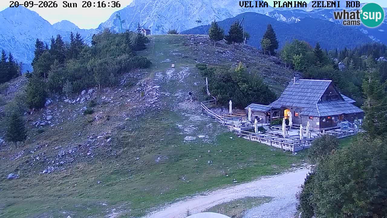 Zeleni Rob – kamera v živo | Velika Planina