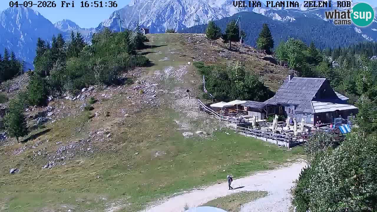 Zeleni Rob – kamera v živo | Velika Planina