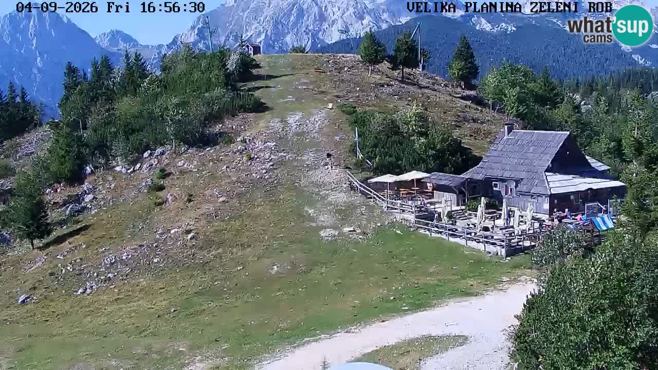 Zeleni Rob – kamera v živo | Velika Planina
