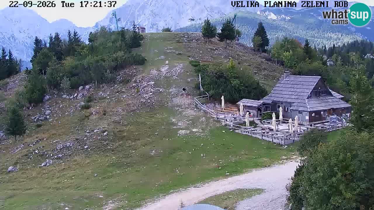 Zeleni Rob | Webcam en vivo Velika Planina