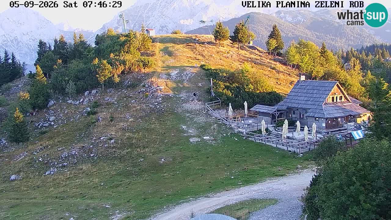 Zeleni Rob | Webcam en vivo Velika Planina