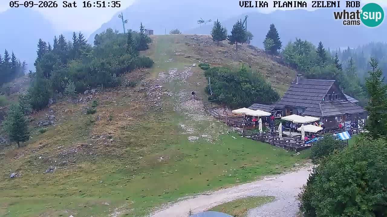 Zeleni Rob | Webcam en vivo Velika Planina