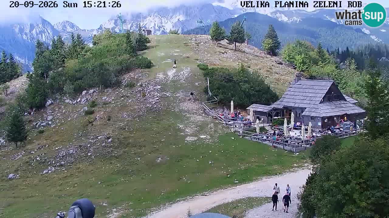 Zeleni Rob – kamera v živo | Velika Planina