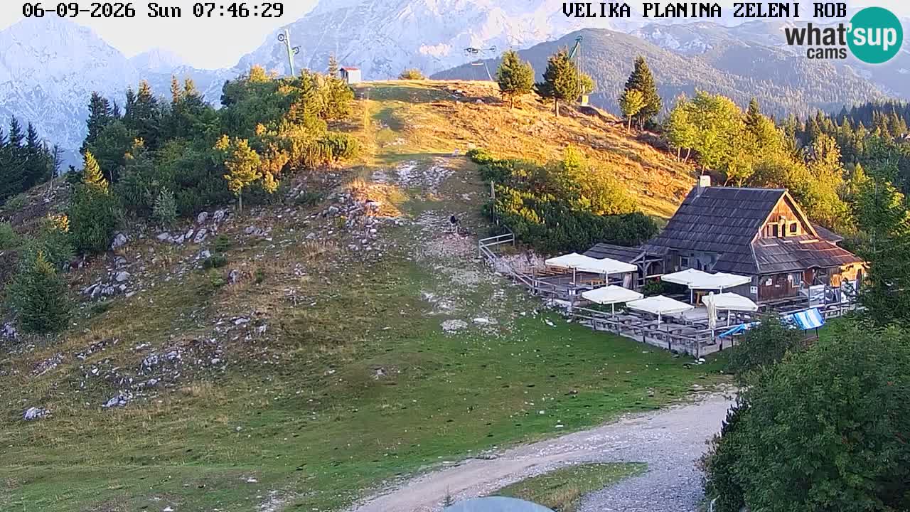 Zeleni Rob – Webcam live | Velika Planina