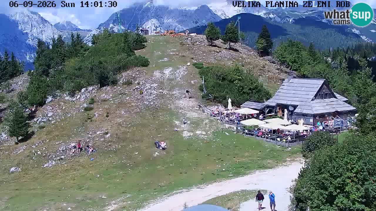 Zeleni Rob – kamera v živo | Velika Planina