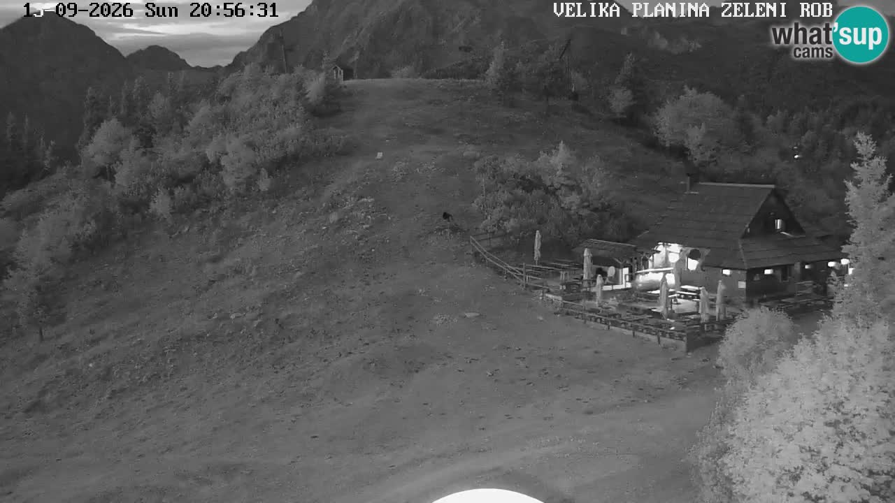 Zeleni Rob | Webcam en vivo Velika Planina