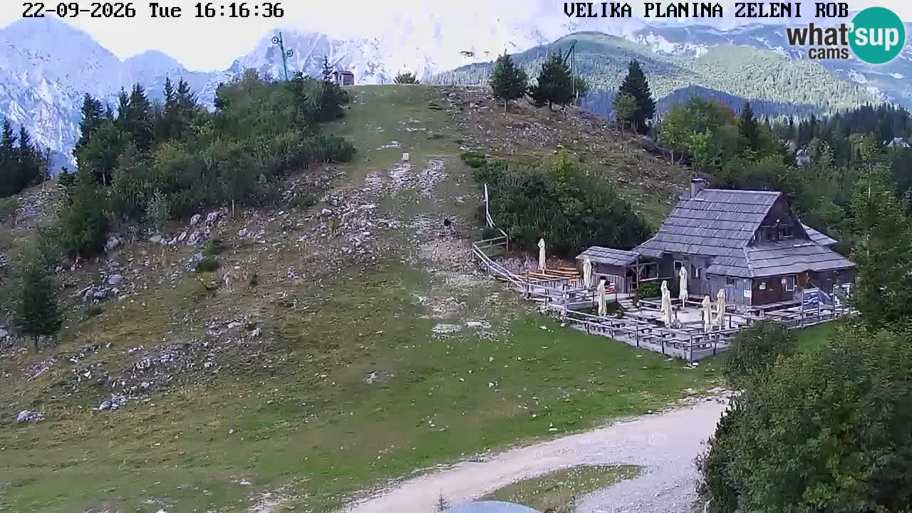 Zeleni Rob | Webcam en vivo Velika Planina