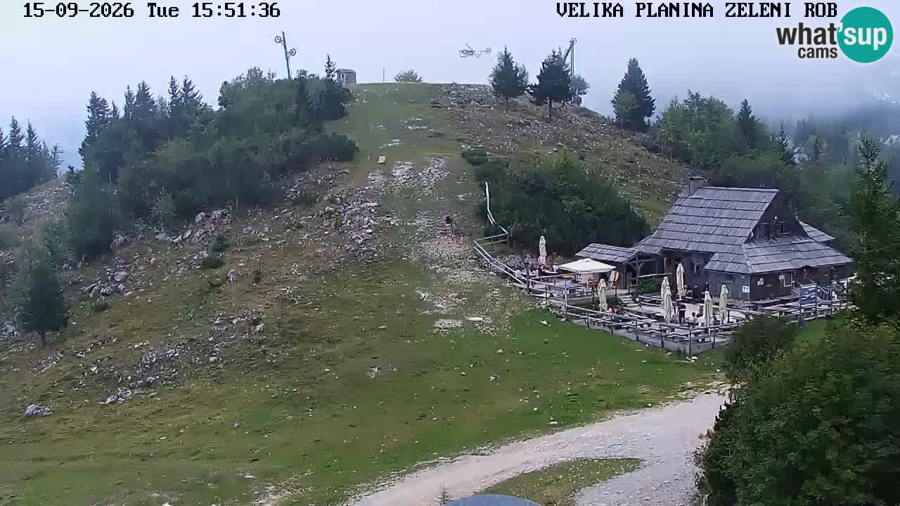 Zeleni Rob | Webcam en vivo Velika Planina