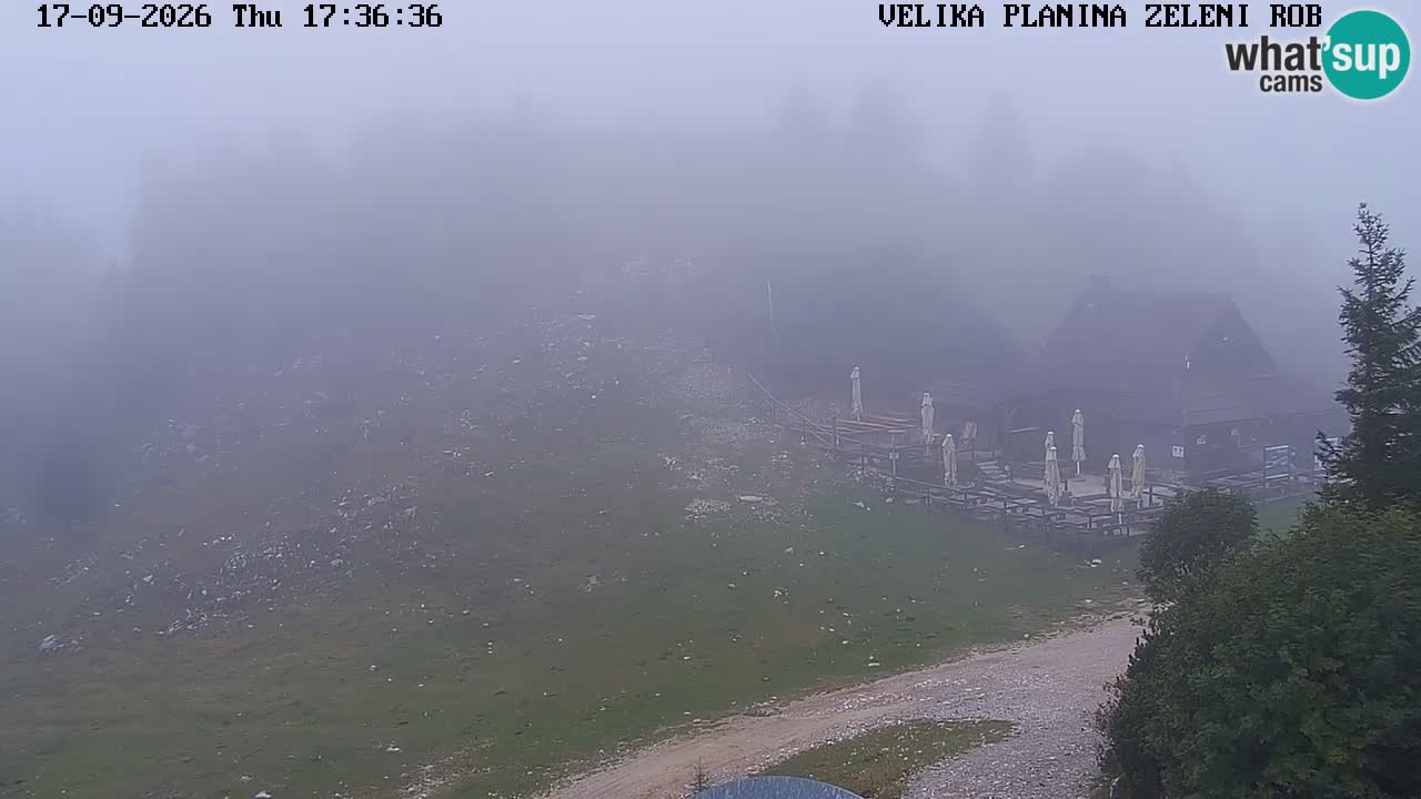 Zeleni Rob – kamera v živo | Velika Planina