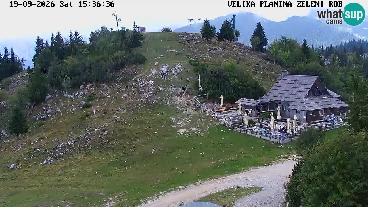 Zeleni Rob | Webcam en vivo Velika Planina