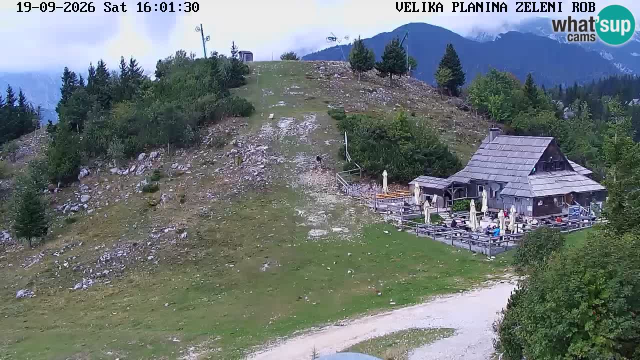 Zeleni Rob | Webcam en vivo Velika Planina