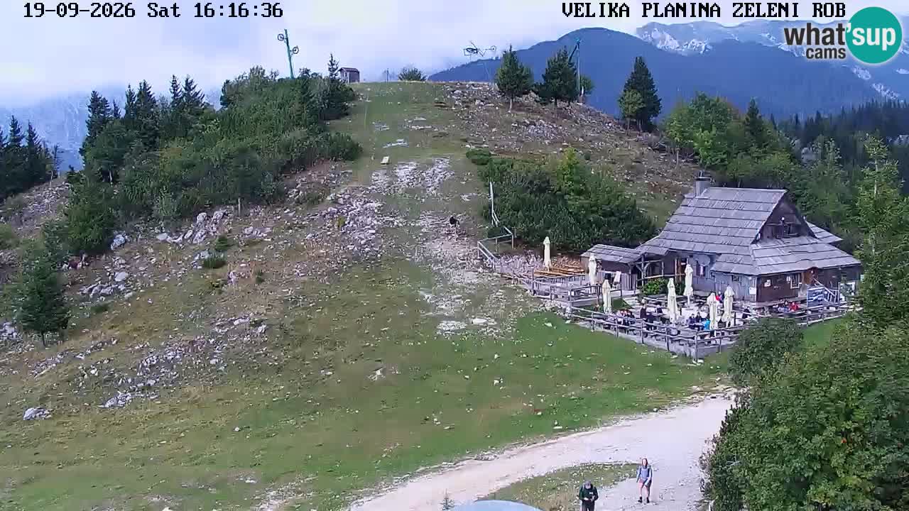 Zeleni Rob | Webcam en vivo Velika Planina