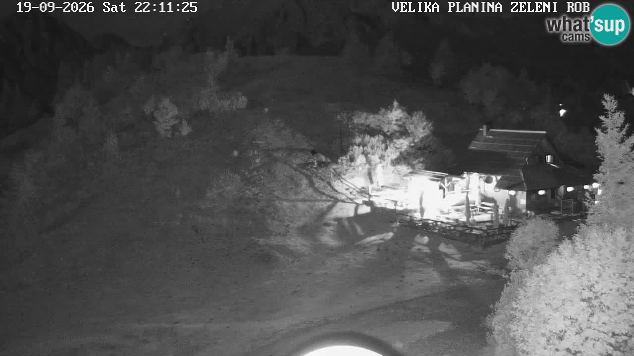 Zeleni Rob | Webcam en vivo Velika Planina
