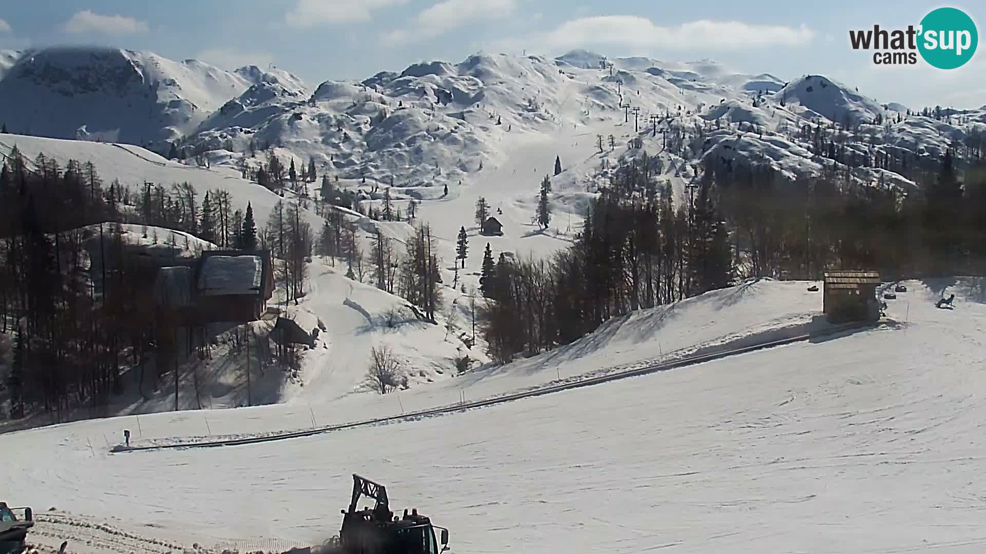 Spletna kamera Smučišče Kamera v zivo Vogel – postaja nihalke