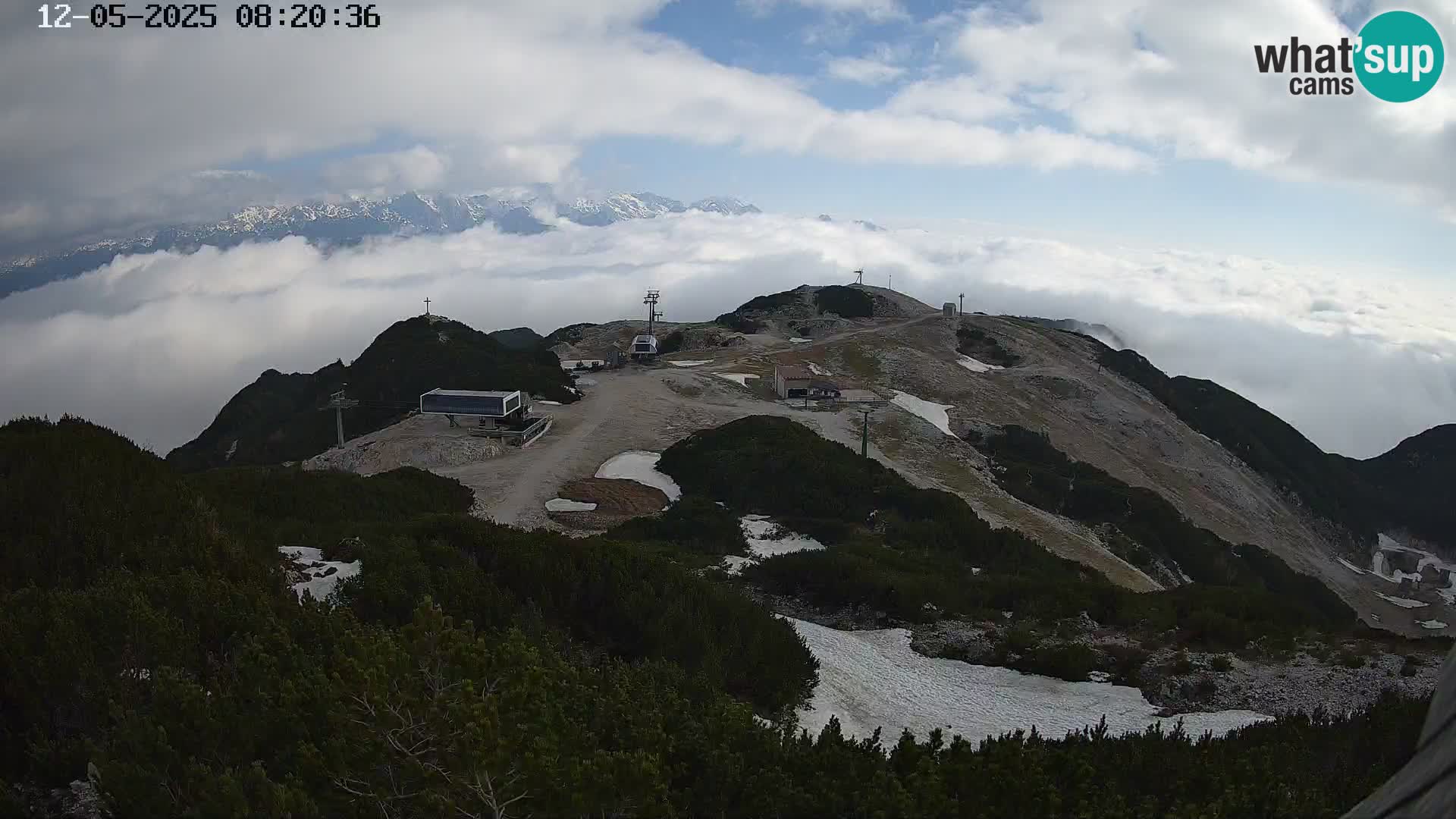 Skijalište Vogel web kamera panorama sa Orlove glave proti Triglavu