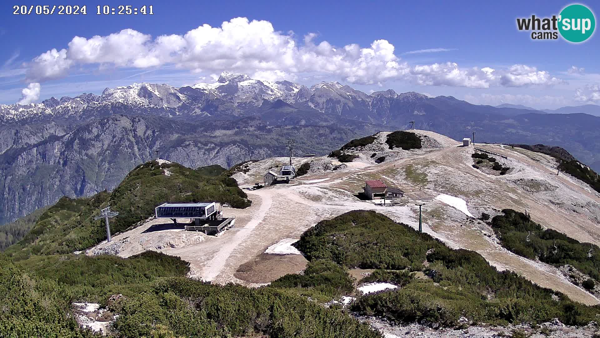 Skijalište Vogel web kamera panorama sa Orlove glave proti Triglavu