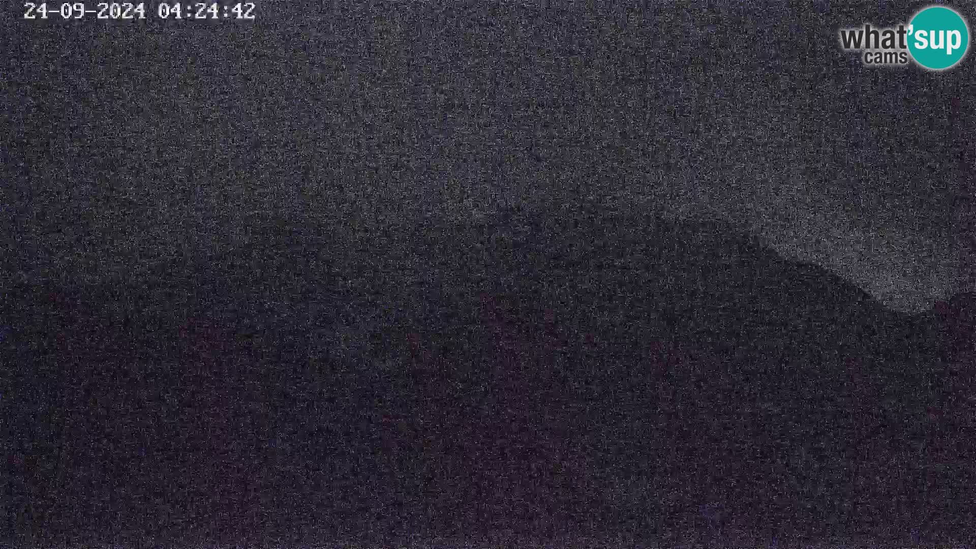 Stazione sciistica Vogel webcam Panorama dalla Orlova glave verso il Triglav