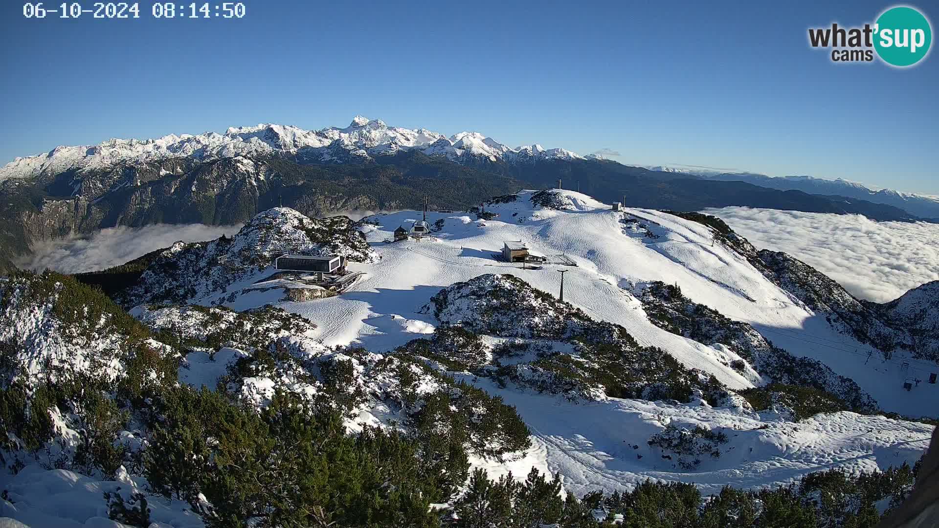 Skigebiet Vogel webcam Orlova Glava und Triglav