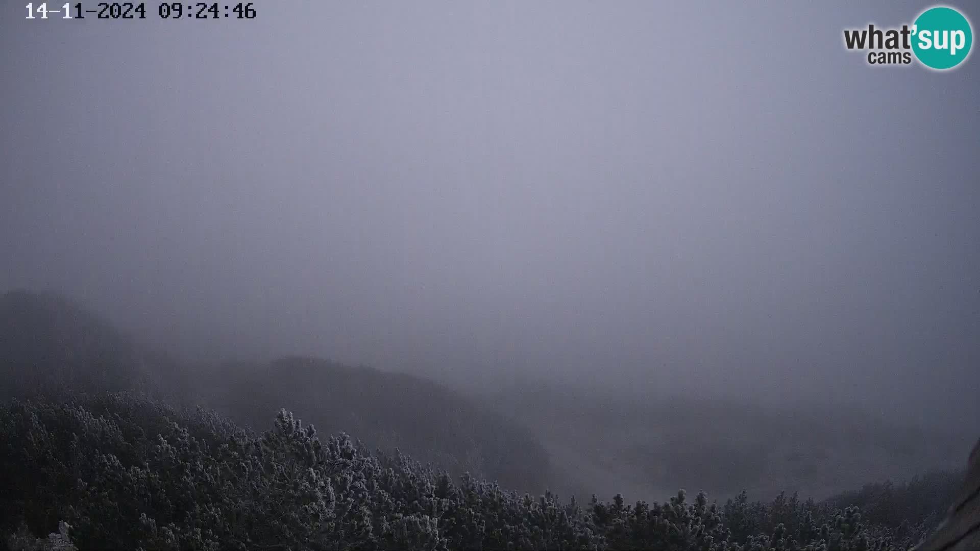 Stazione sciistica Vogel webcam Panorama dalla Orlova glave verso il Triglav