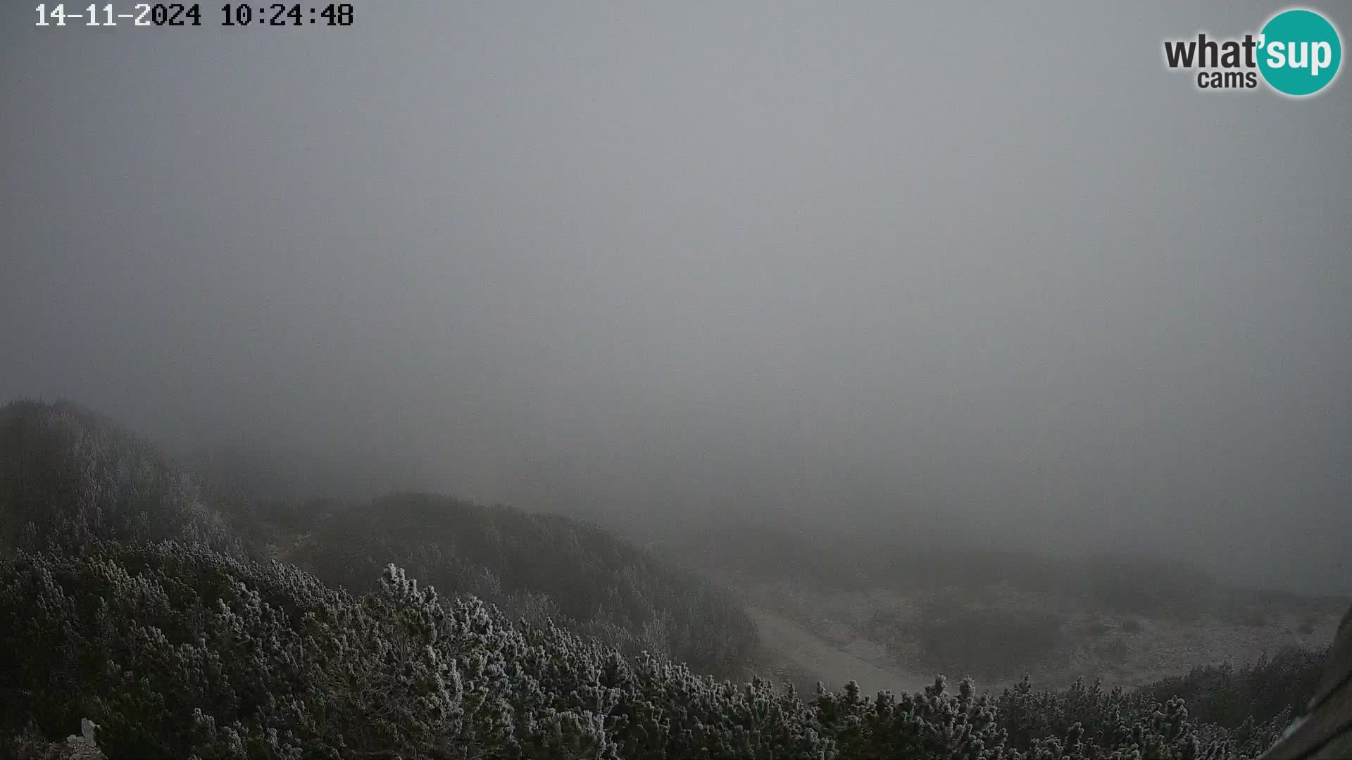 Stazione sciistica Vogel webcam Panorama dalla Orlova glave verso il Triglav