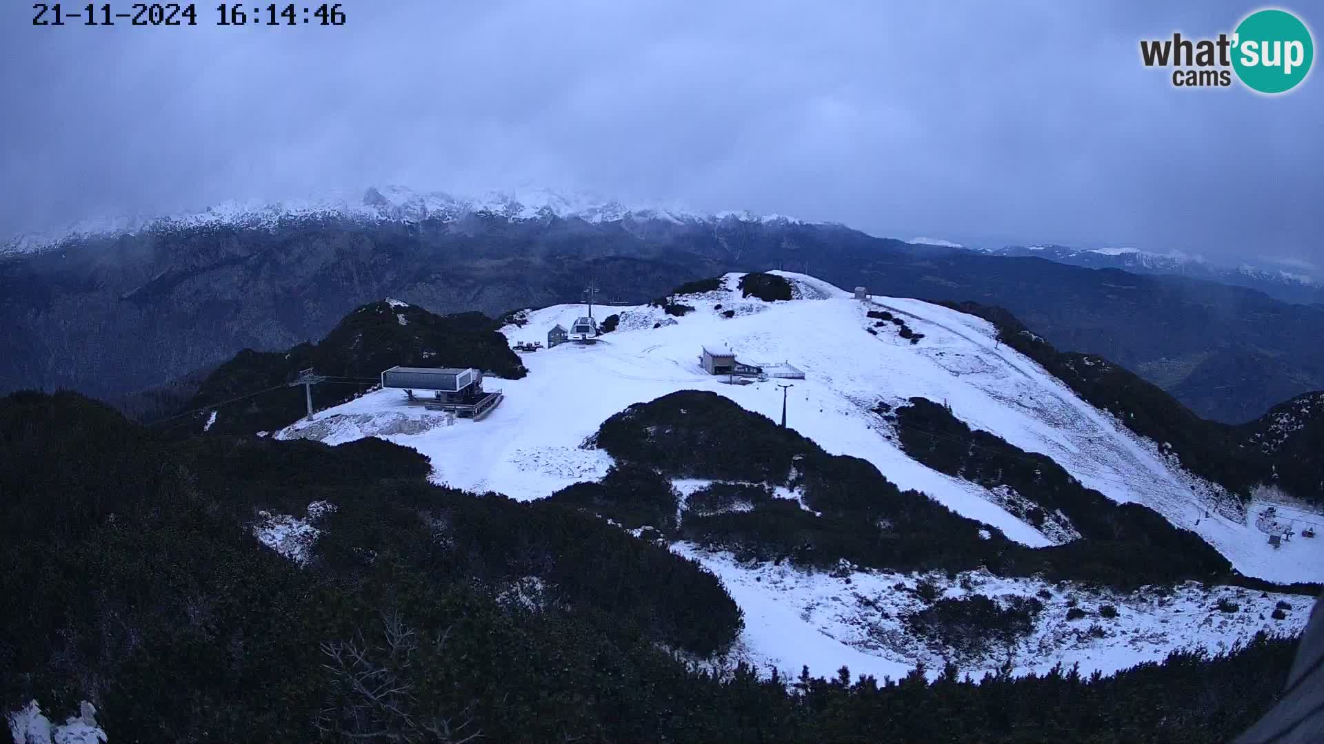 Skigebiet Vogel webcam Orlova Glava und Triglav