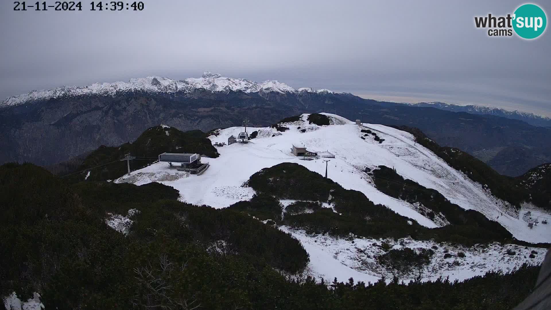 Skigebiet Vogel webcam Orlova Glava und Triglav