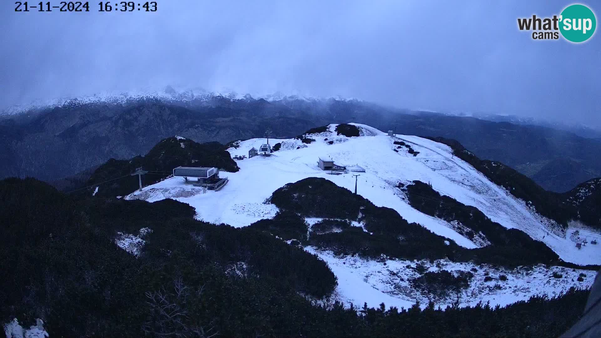 Skigebiet Vogel webcam Orlova Glava und Triglav