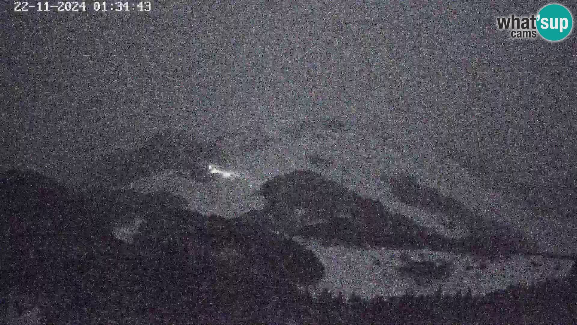 Stazione sciistica Vogel webcam Panorama dalla Orlova glave verso il Triglav