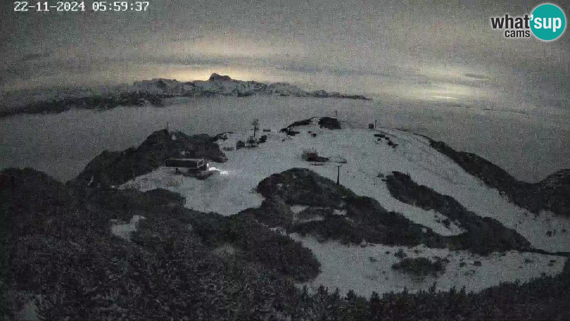 Skijalište Vogel web kamera panorama sa Orlove glave proti Triglavu