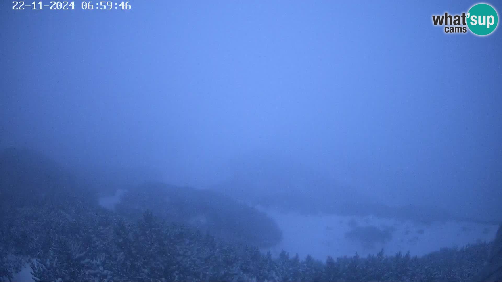 Skijalište Vogel web kamera panorama sa Orlove glave proti Triglavu