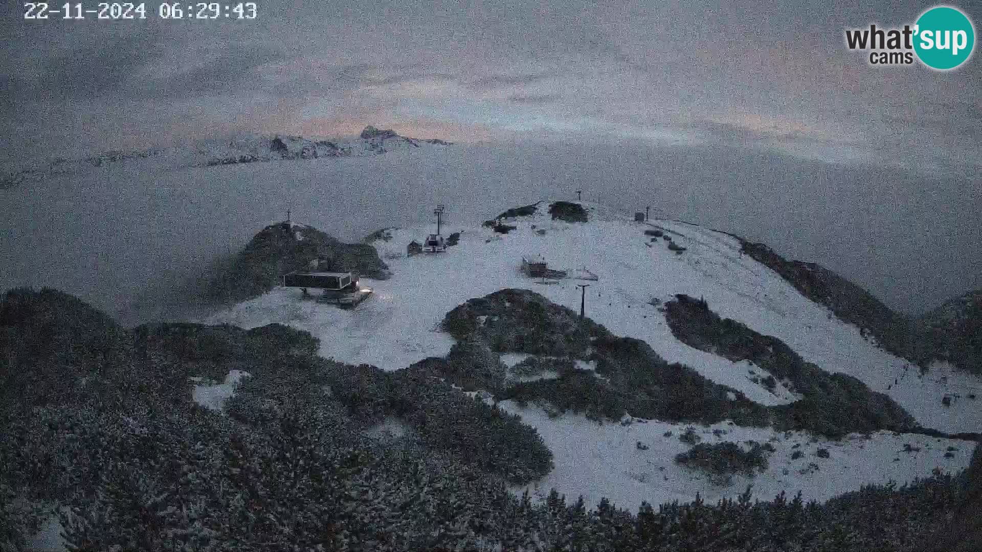 Skigebiet Vogel webcam Orlova Glava und Triglav