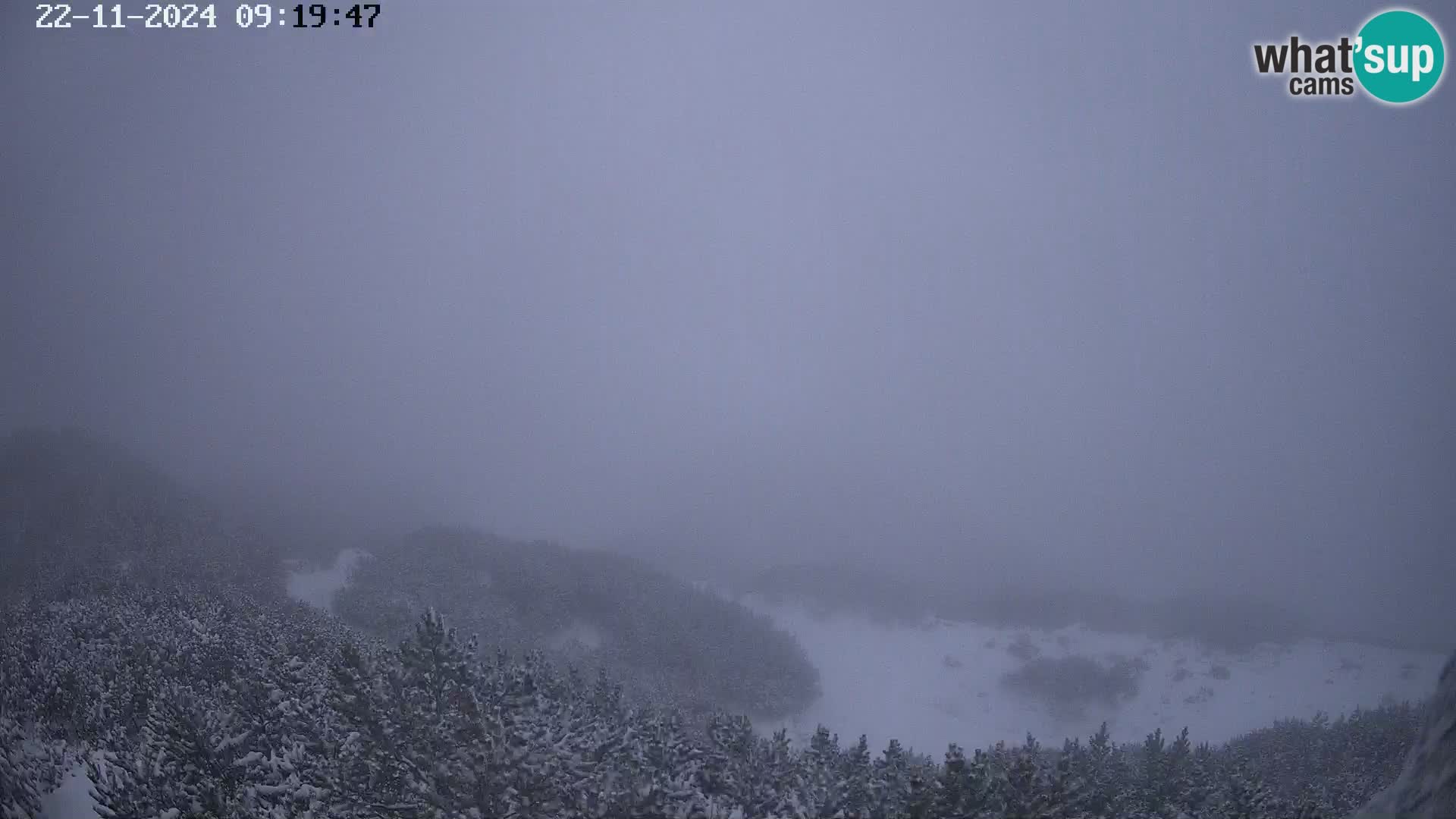 Skijalište Vogel web kamera panorama sa Orlove glave proti Triglavu