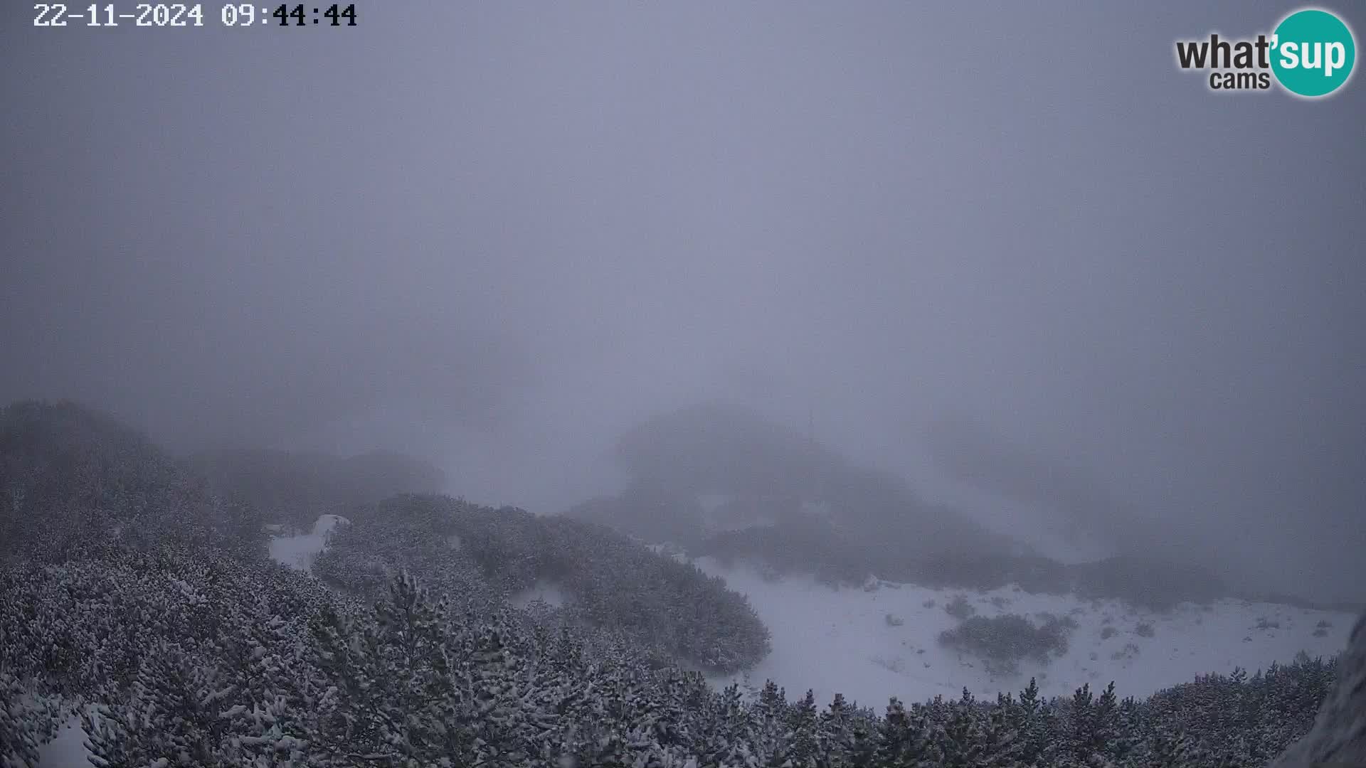 Skijalište Vogel web kamera panorama sa Orlove glave proti Triglavu