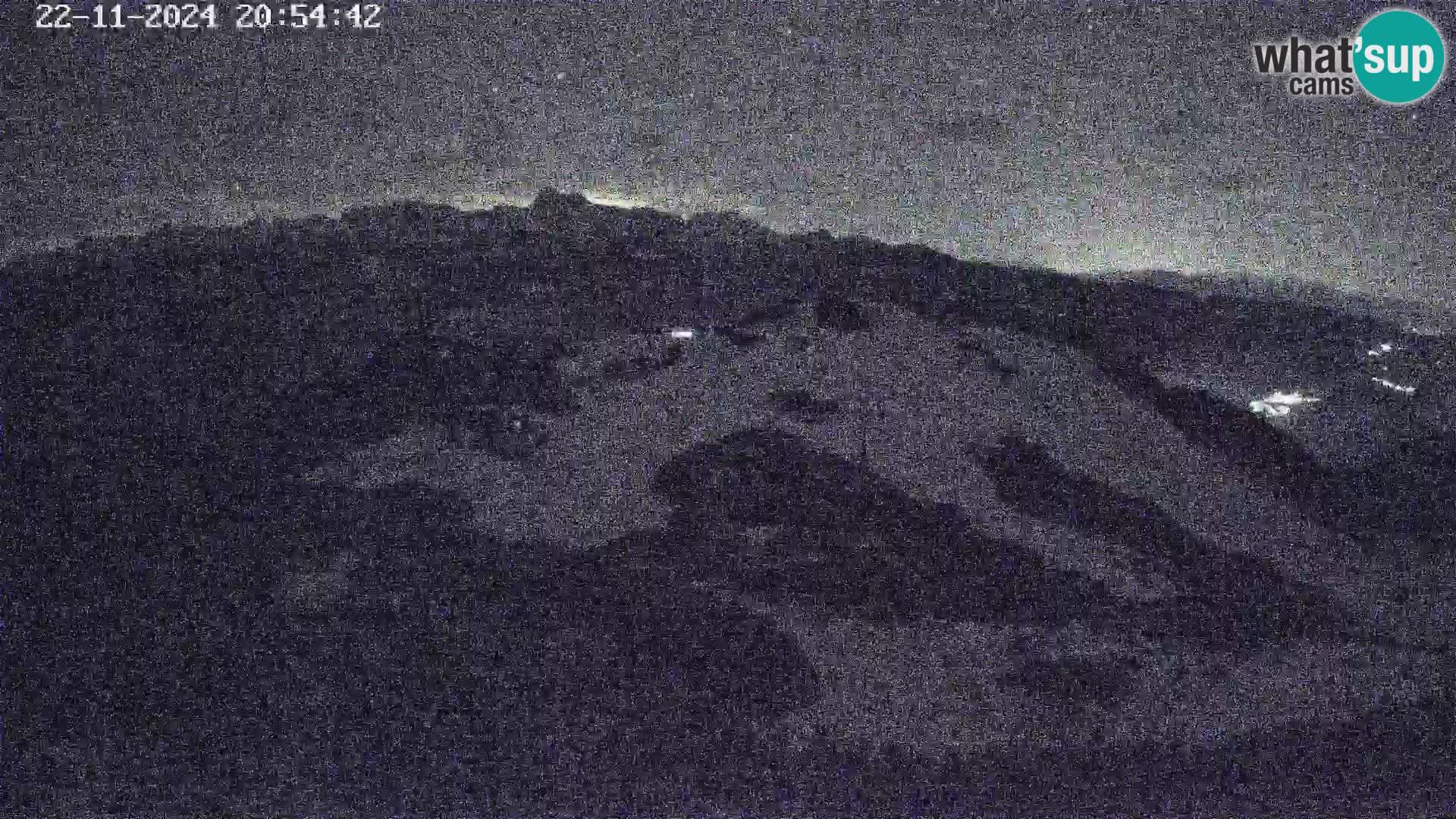 Stazione sciistica Vogel webcam Panorama dalla Orlova glave verso il Triglav