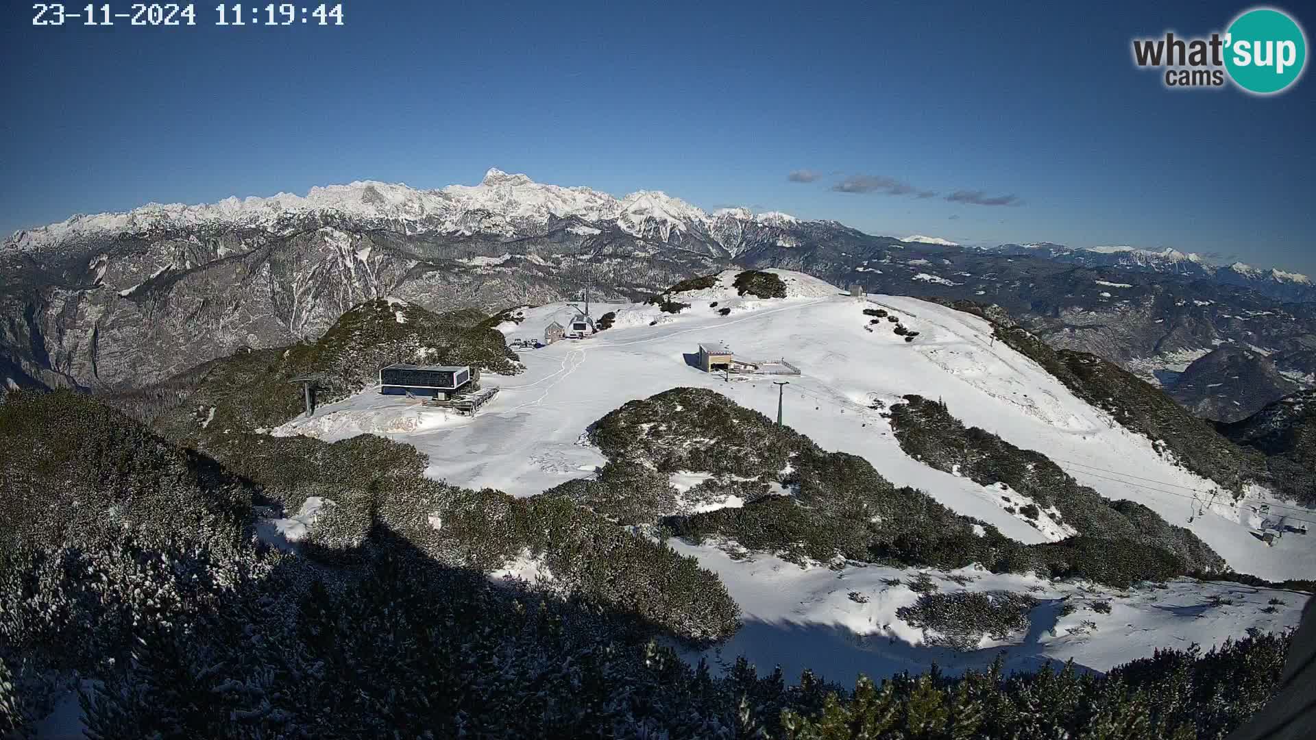 Skigebiet Vogel webcam Orlova Glava und Triglav