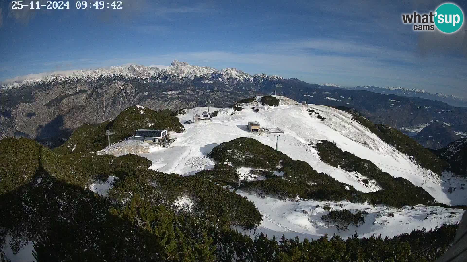 Skigebiet Vogel webcam Orlova Glava und Triglav