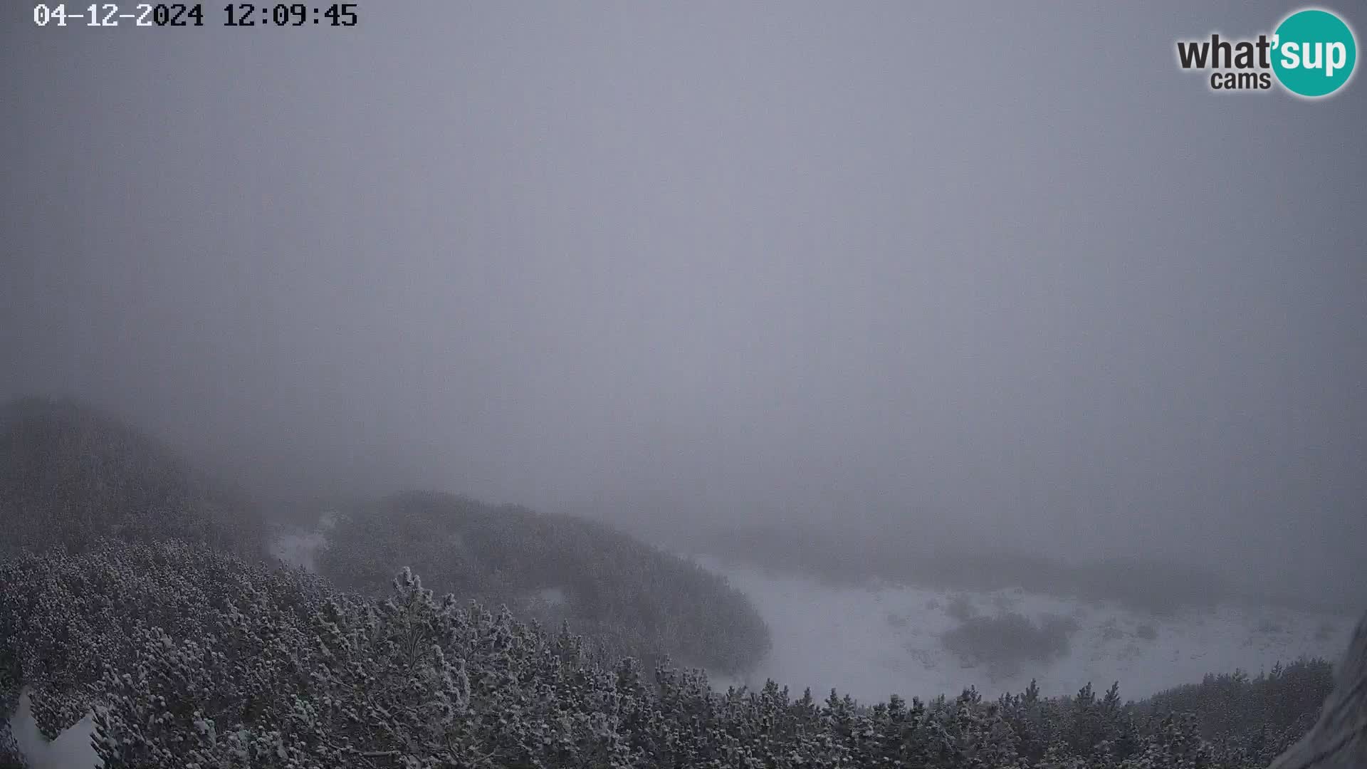 Stazione sciistica Vogel webcam Panorama dalla Orlova glave verso il Triglav