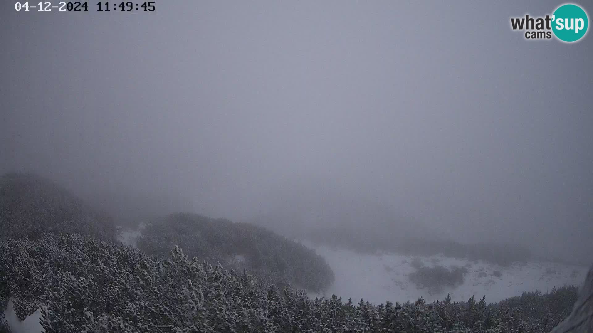 Skijalište Vogel web kamera panorama sa Orlove glave proti Triglavu