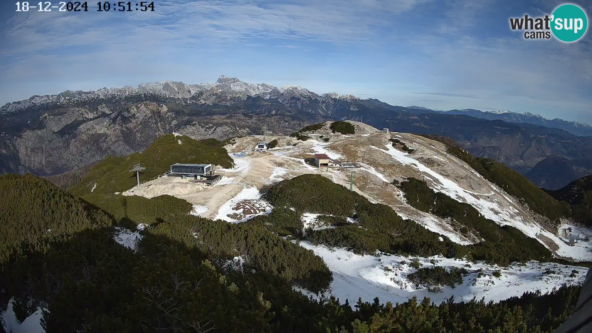 Smučišče Vogel Spletna kamera Pogled z Orlove Glave proti Triglavu