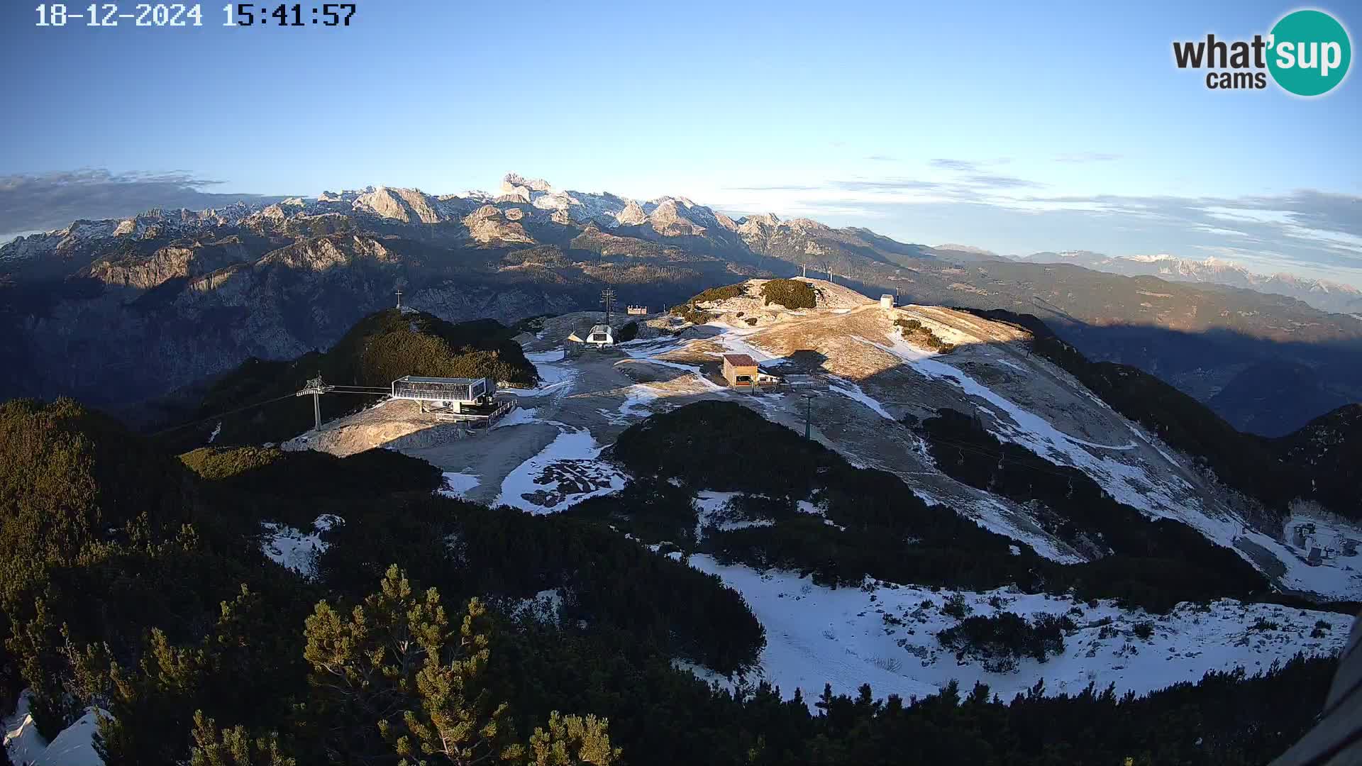 Skigebiet Vogel webcam Orlova Glava und Triglav