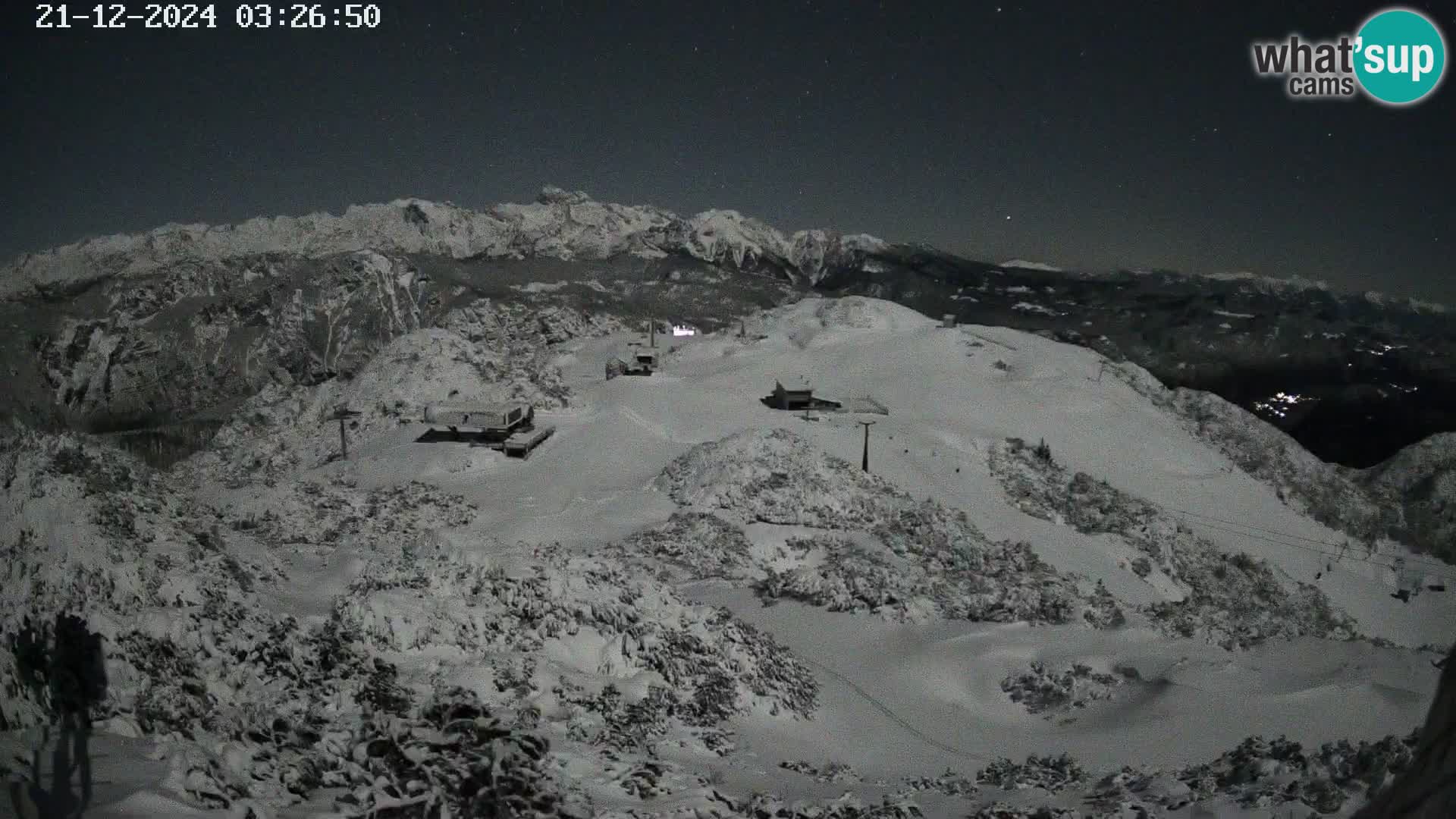 Smučišče Vogel Spletna kamera Pogled z Orlove Glave proti Triglavu