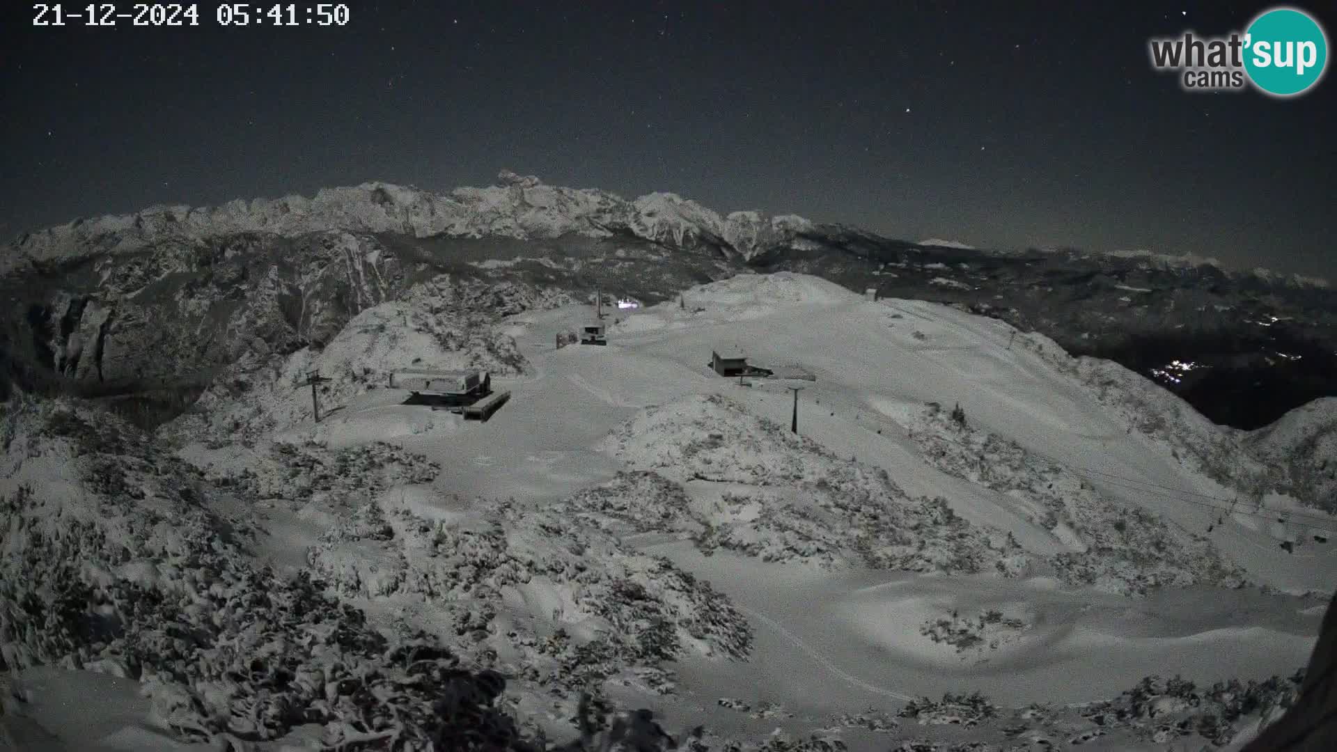 Smučišče Vogel Spletna kamera Pogled z Orlove Glave proti Triglavu