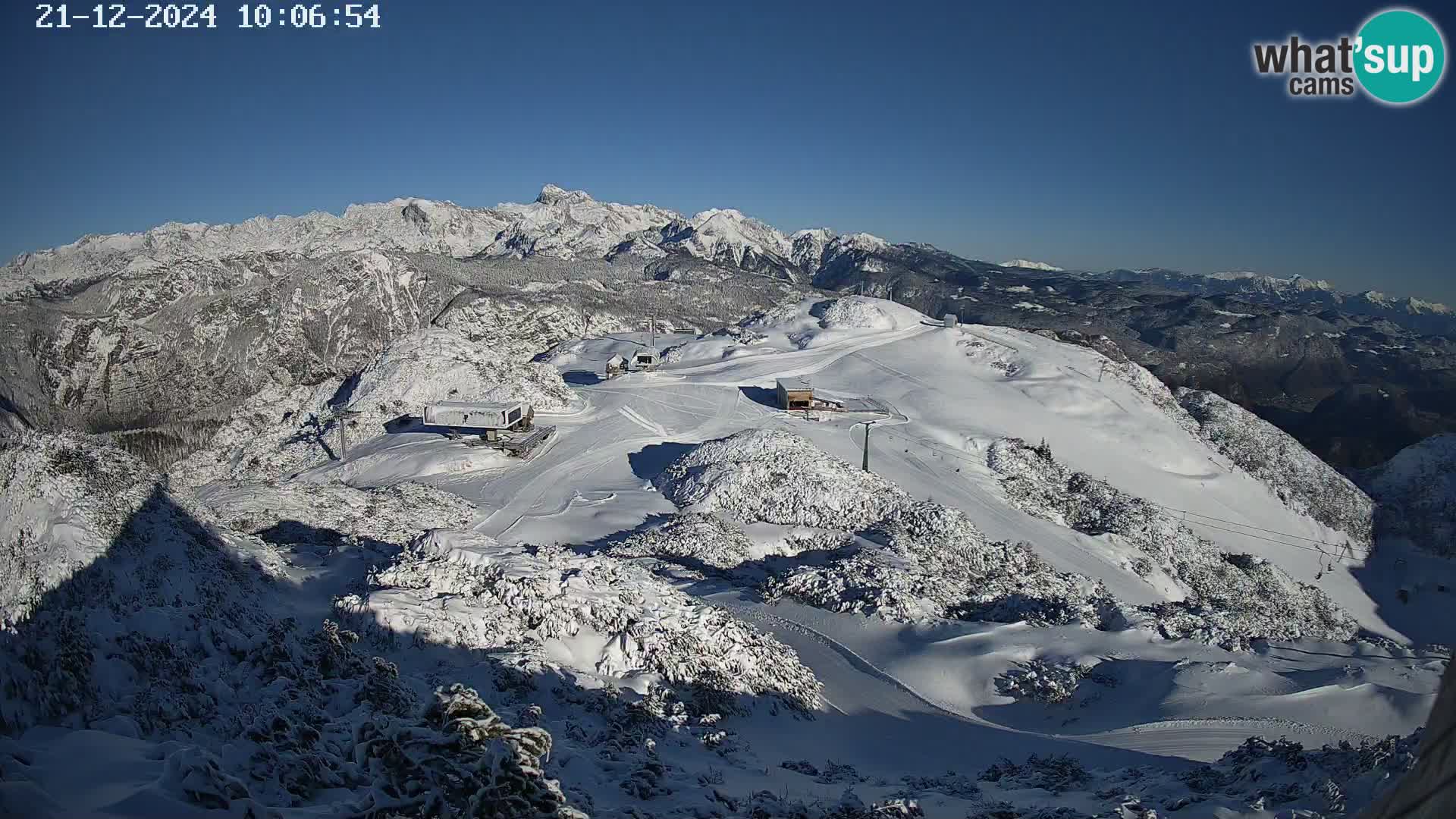 Skigebiet Vogel webcam Orlova Glava und Triglav