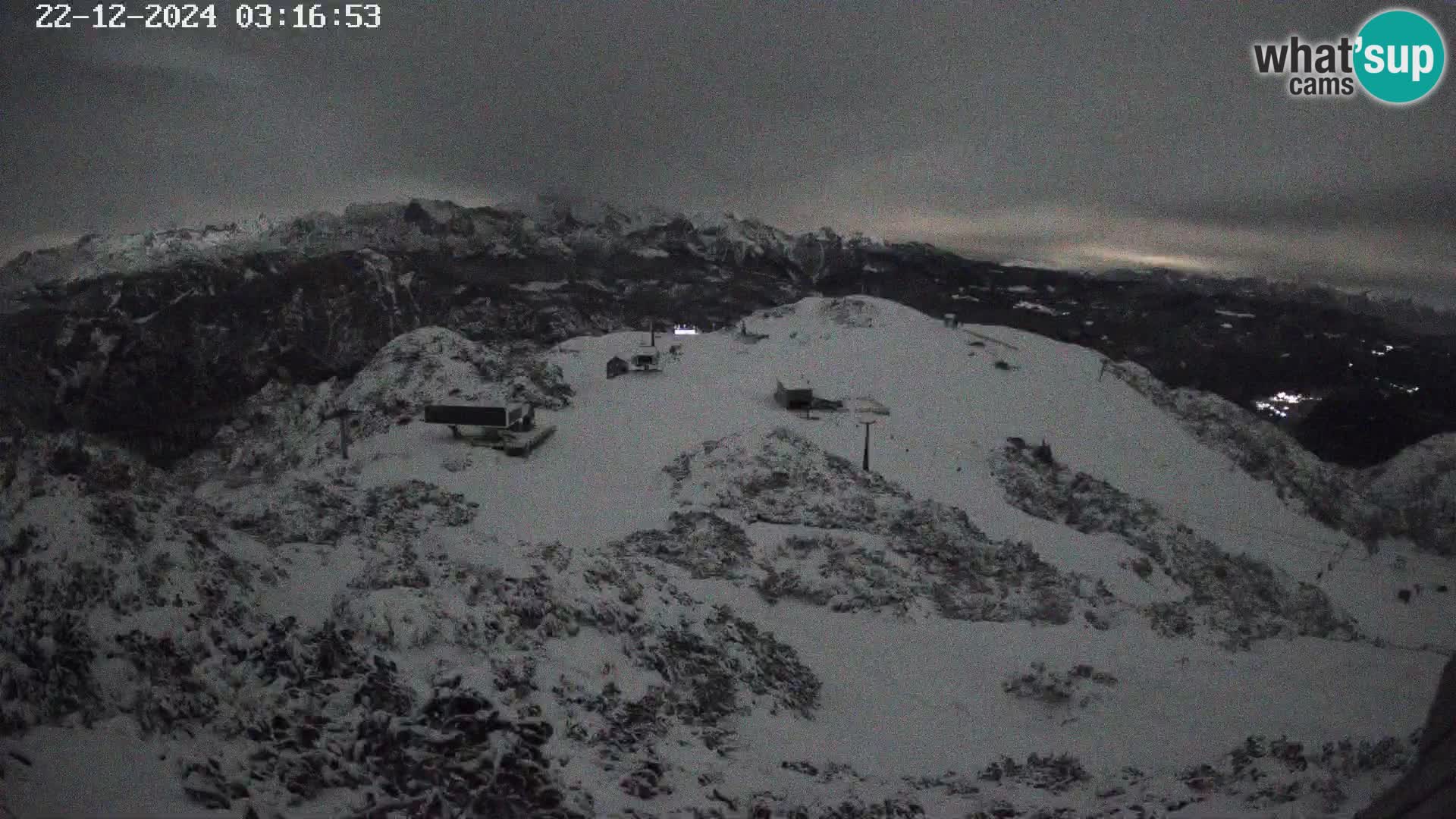 Smučišče Vogel Spletna kamera Pogled z Orlove Glave proti Triglavu