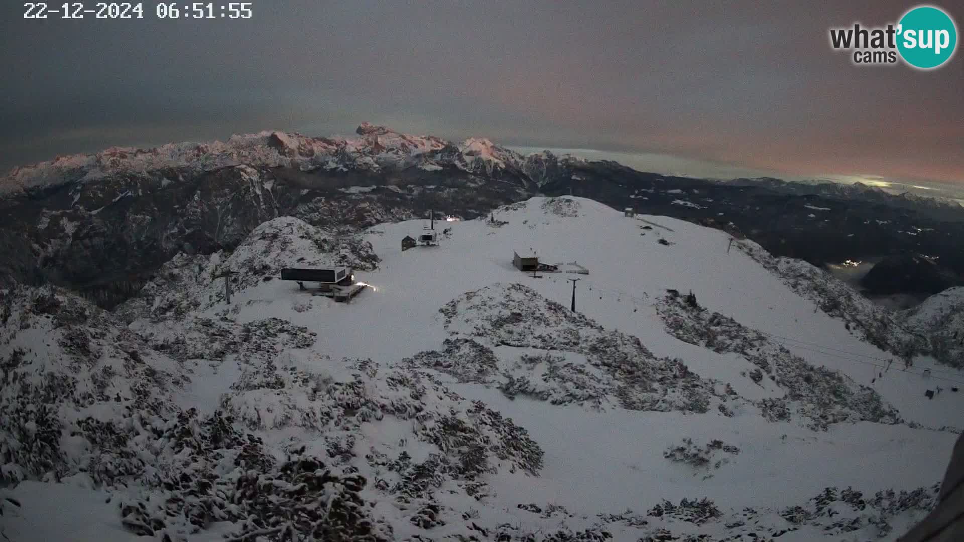 Skigebiet Vogel webcam Orlova Glava und Triglav