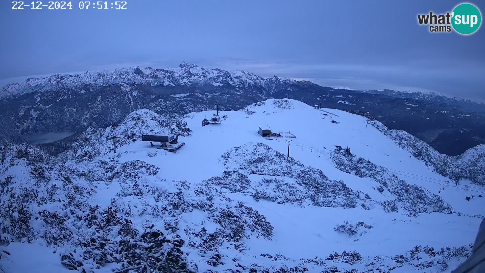 Skigebiet Vogel webcam Orlova Glava und Triglav