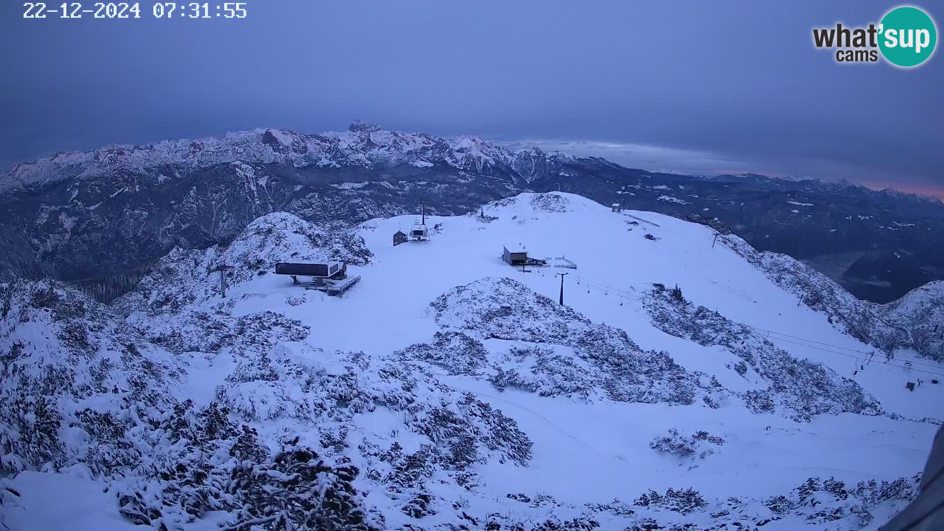 Skigebiet Vogel webcam Orlova Glava und Triglav