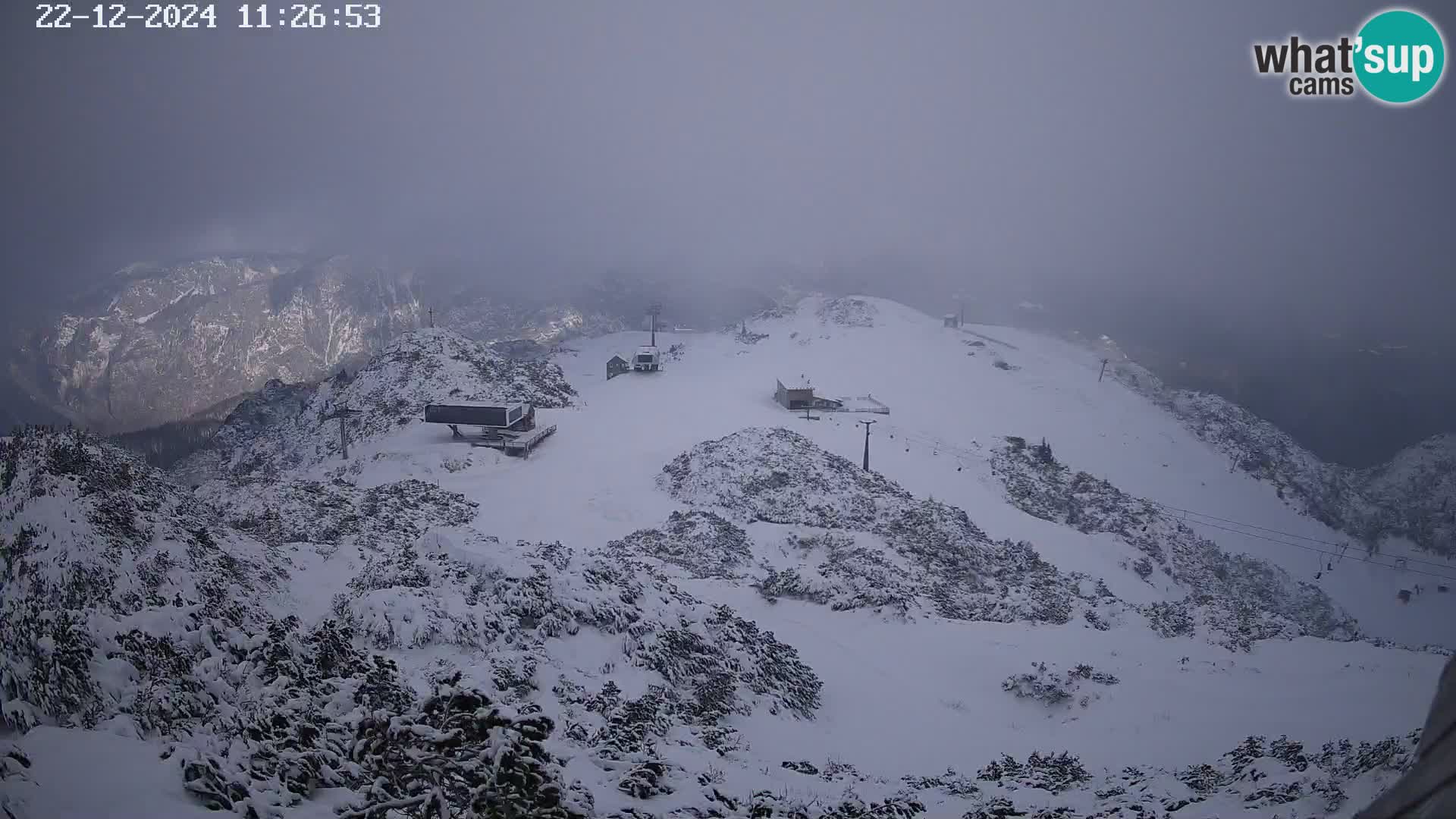 Skijalište Vogel web kamera panorama sa Orlove glave proti Triglavu